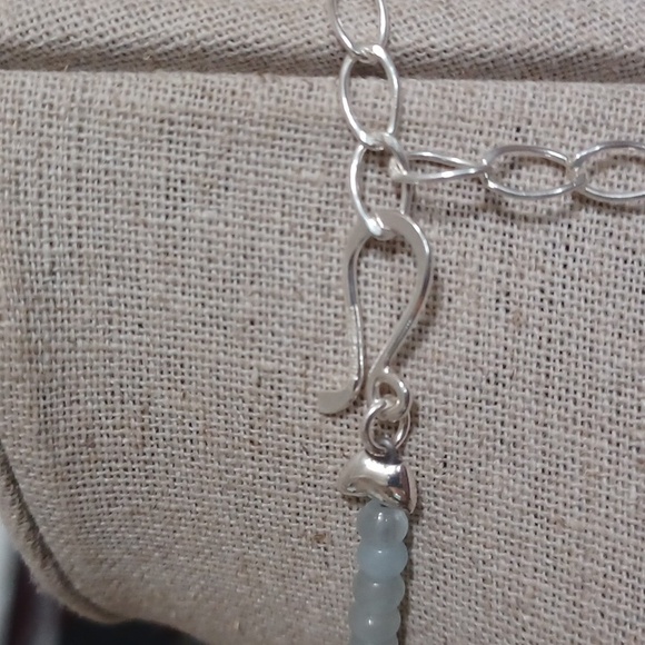 Jay King Sterling Silver Aquamarine Graduated Bead Necklace NIB - Picture 7 of 9